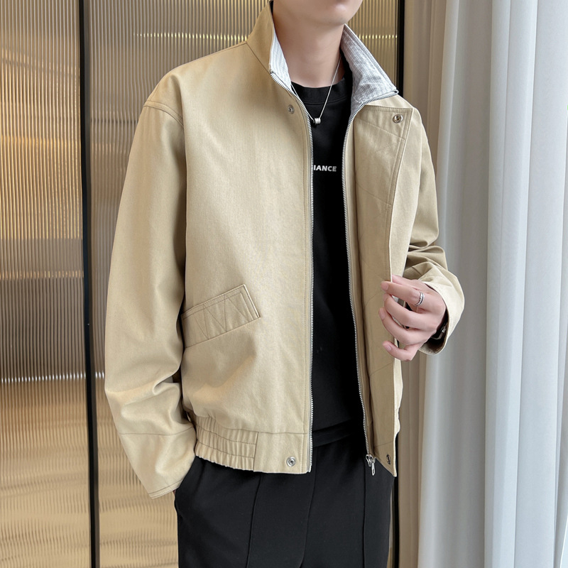 Men's Trendy Casual Stand-Collar Jacket
